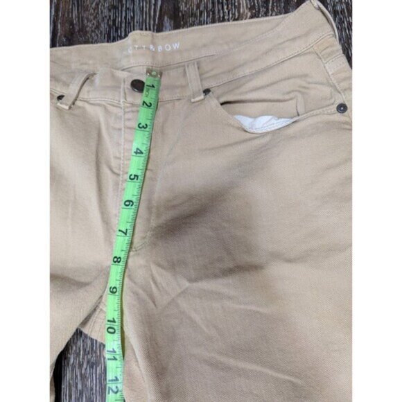 Mott Bow Jeans Mens 32x30 Brown Khaki Skinny Mercer Five Pocket Stretch 129 - Picture 7 of 8